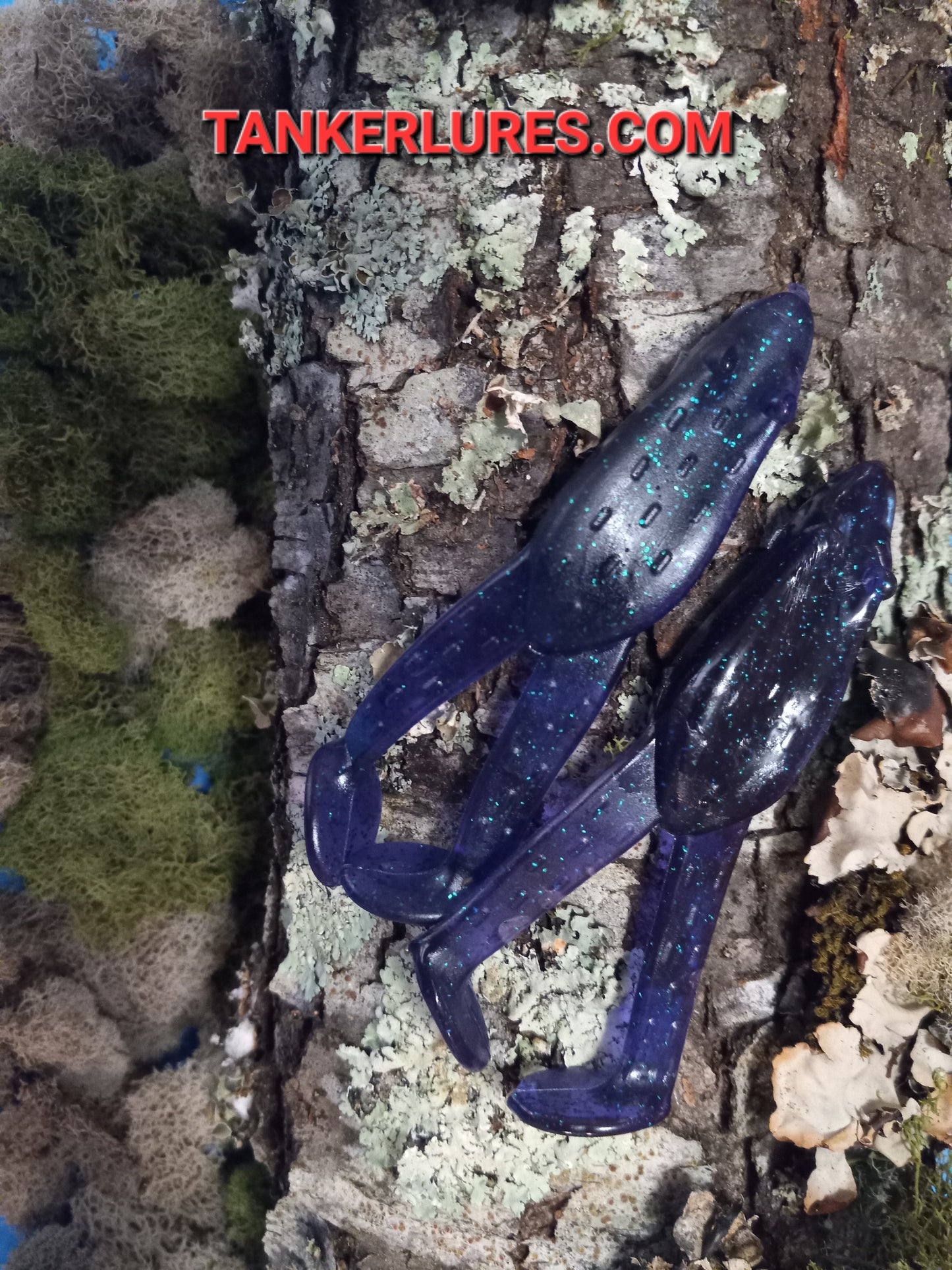 4 INCH PURPLE RAIN PADDLE FROG
