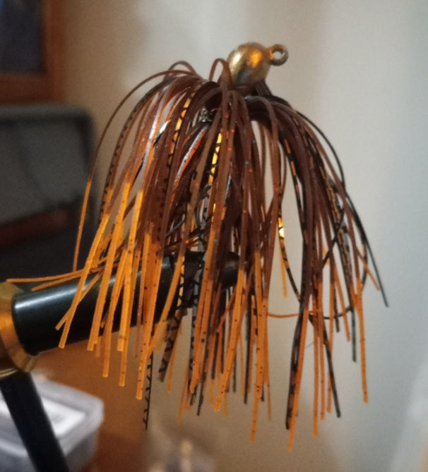 Craw colored weedless 5/8-ounce Jig