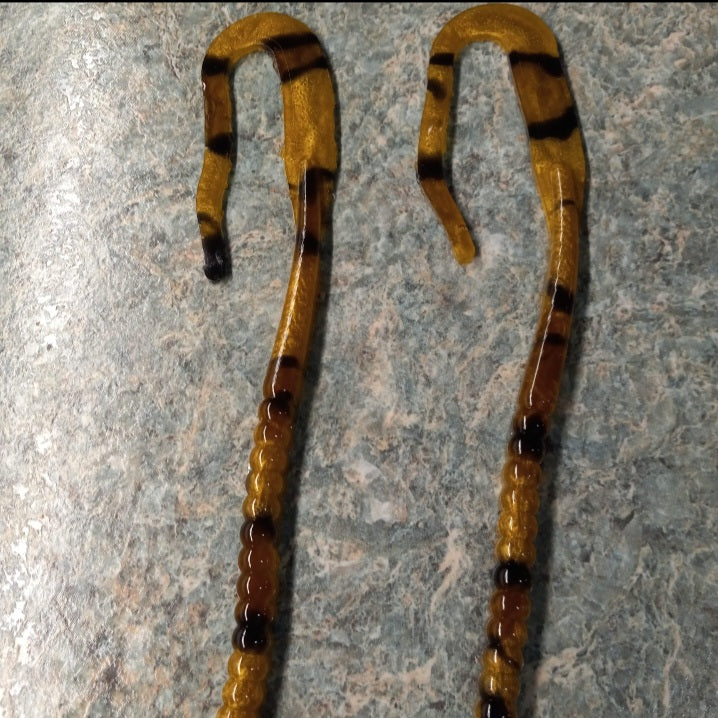 7 1/2-inch copperhead colored curly tail worm