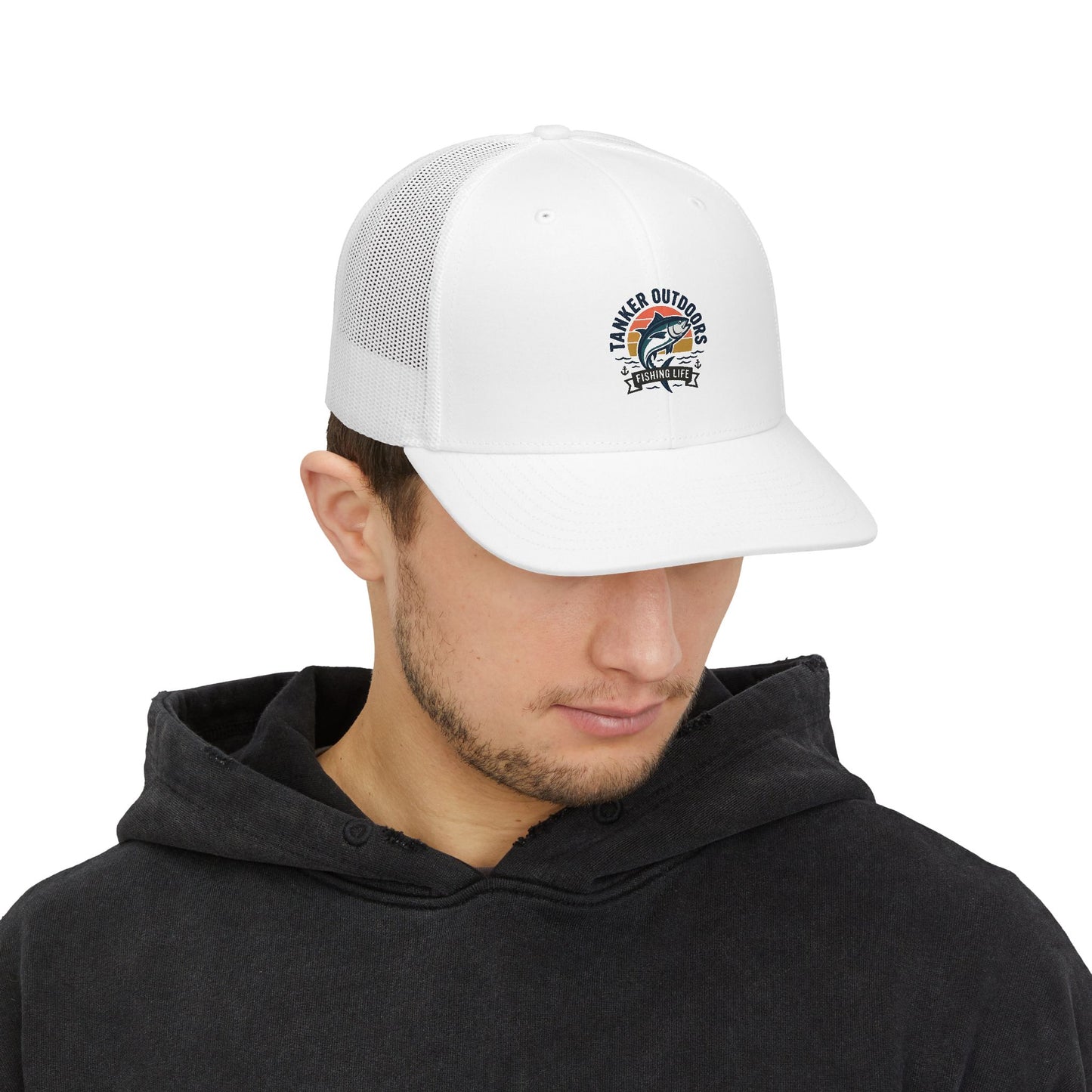Outdoor Fishing Trucker Cap — TANKER OUTBOARDS Logo Snapback